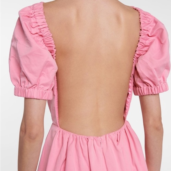 Staud pink Alix Cotton blend faille maxi dress - Picture 6 of 7